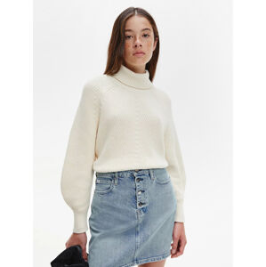 Calvin Klein dámský béžový svetr - XS (ACJ)